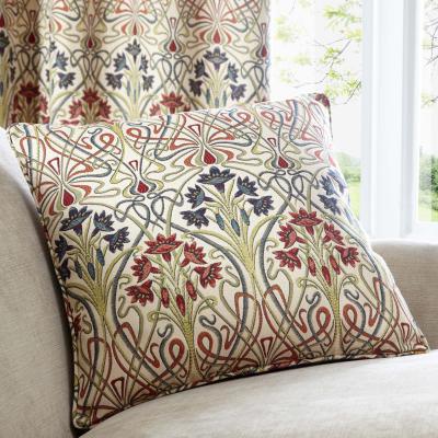 Dunelm Lucetta Jewel Cushion Jewel (Red)
