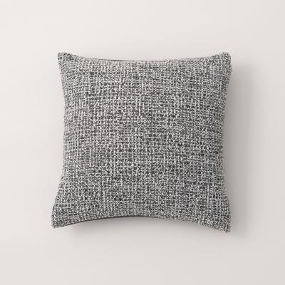 Dunelm Chunky Tweed Boucle Cushion Black/White