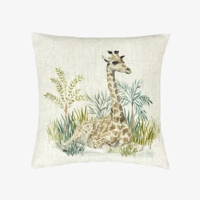 Dunelm Evans Lichfield Kenya Giraffe Square Cushion