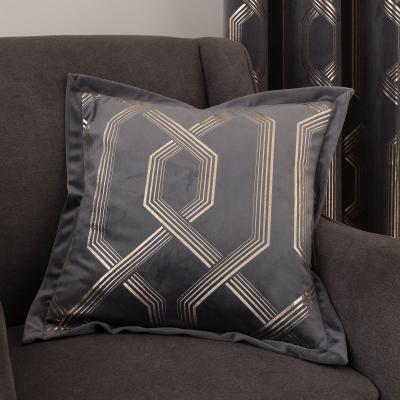 Dunelm 5A Fifth Avenue Bergen Charcoal Cushion Charcoal
