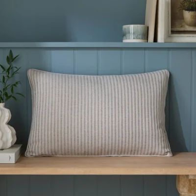 Dunelm Churchgate Herringbone Striped Rectangle Cushion