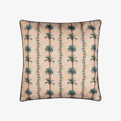 Dunelm Monkey Palm Stripe Outdoor Square Cushion