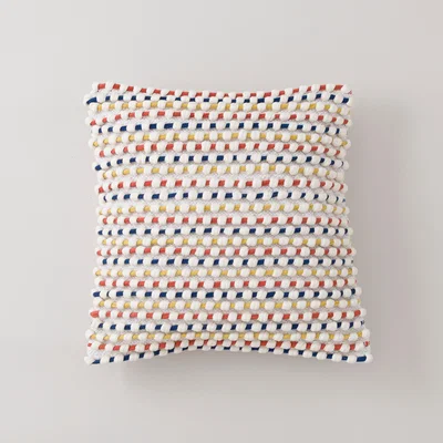 Dunelm Elements Bobble Loop Cushion MultiColoured
