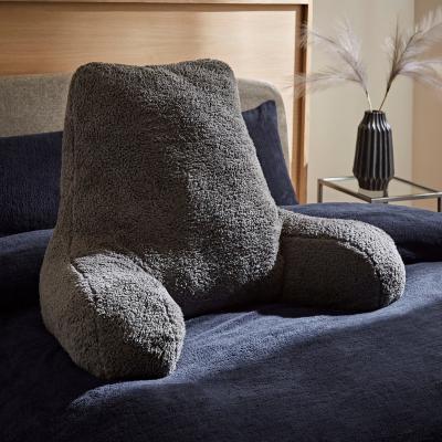 Dunelm Teddy Bear Charcoal High Back Cuddle Cushion Grey
