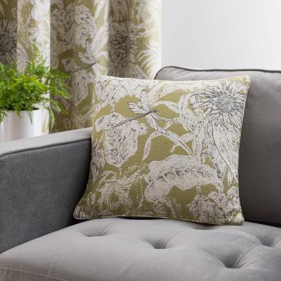 Dunelm Darwin Green Cushion Green/White