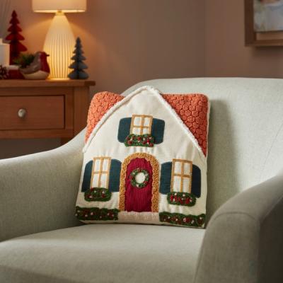 Dunelm Christmas House Cushion