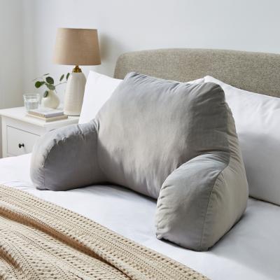 Dunelm Velour Cuddle Cushion Dove (Grey)