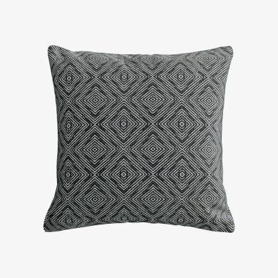 Dunelm Tapestry Geometric Cushion Black and White