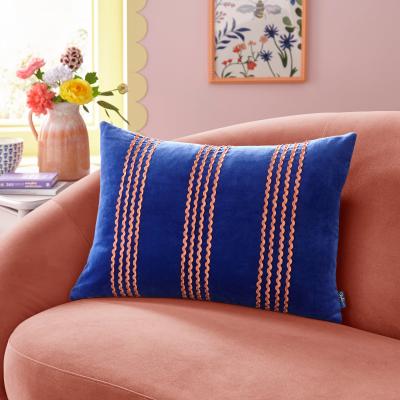 Dunelm Sophie Robinson Ric Rac Stripe Cotton Rectangle Cushion