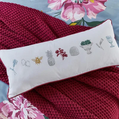 Dunelm Joules Melrose Estate Chalk Cushion MultiColoured