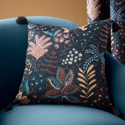 Dunelm Catherine Lansfield Exotic Leaves Square Cushion