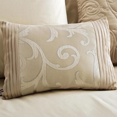 Dunelm Lucia Natural Boudoir Cushion Natural Brown
