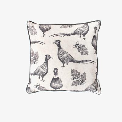 Dunelm Gallery Direct Pheasant and Acorn Cushion Grey