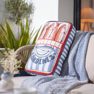 Dunelm Sardines Outdoor Cushion