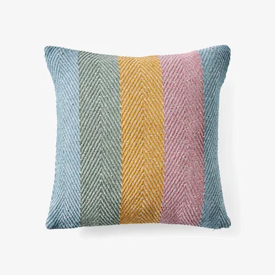 Dunelm Jenson Striped Pastel Square Cushion