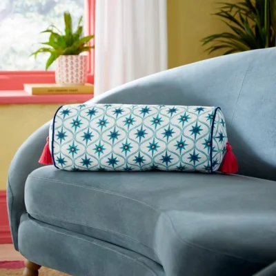 Dunelm Sophie Robinson Star Print Bolster Cushion