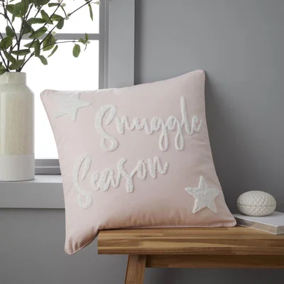Dunelm Catherine Lansfield Snuggle Season Cushion Blush
