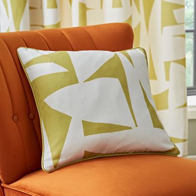 Dunelm Elements Klipp Cushion Chartreuse