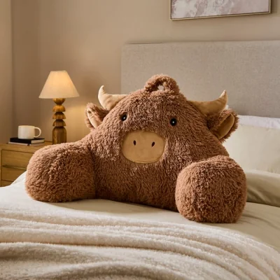 Dunelm Hazel the Highland Cow Cuddle Cushion
