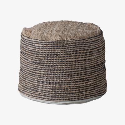 Dunelm Terni Round Jute Pouffe Natural