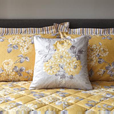 Dunelm Ashbourne Grey Cushion Ochre