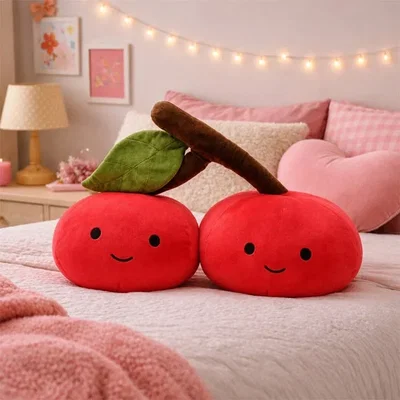 Dunelm The Feel Good Club Pair Of Cherries Plush