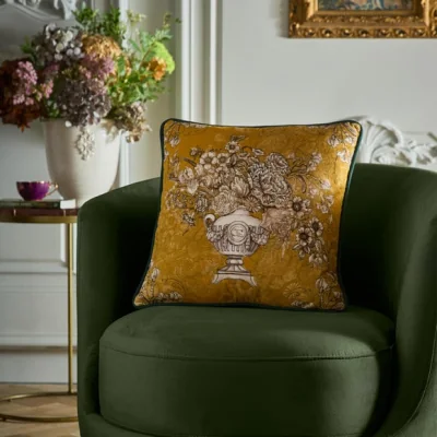 Dunelm Laurence Llewelyn-Bowen Tuscan Holiday Velvet Square Cushion