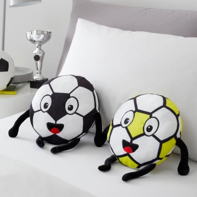 Dunelm Catherine Lansfield Forever Together Footballs Cushion MultiColoured