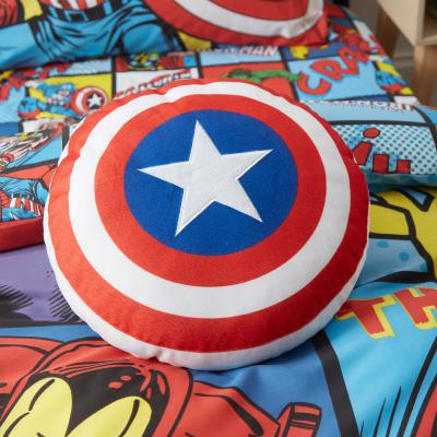 Dunelm Disney Marvel Comics Cushion Red, White and Blue