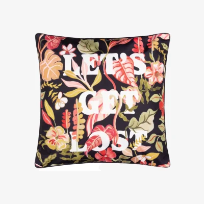 Dunelm Tropical Bloom Let's Get Lost Outdoor Square Cushion