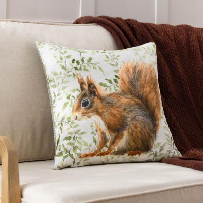 Dunelm Evans Lichfield Shugborough Squirrel Square Cushion MultiColoured