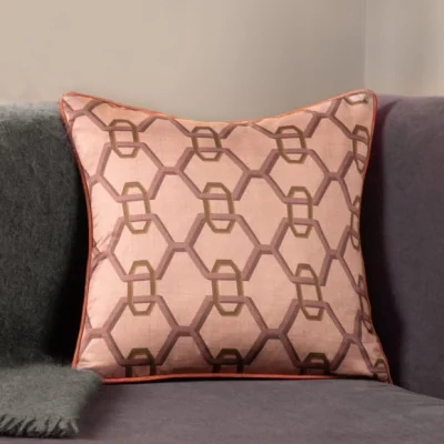Dunelm Paoletti Carnaby Chain Polyester Square Cushion