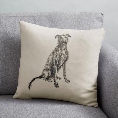 Dunelm Churchgate Printed Dog Cushion Cover Natural