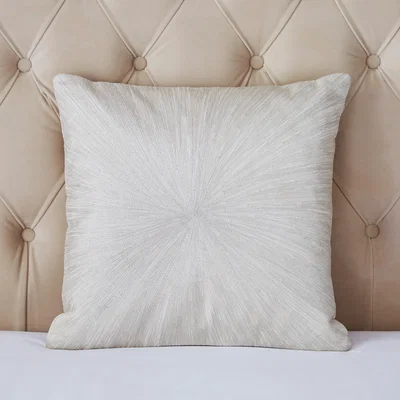 Dunelm Dorma Luxe Starburst Square Cushion Cream