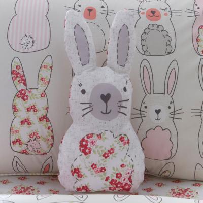 Dunelm Katy Rabbit 3D Cushion Pink