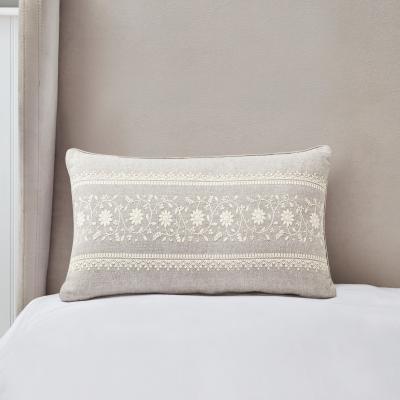 Dunelm Dorma Purity Marseille Cushion Light Grey