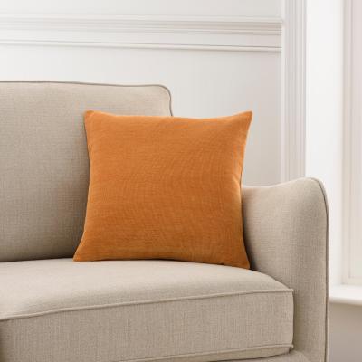 Dunelm Velour Cushion Amber