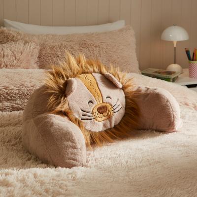 Dunelm Leo the Lion Cuddle Cushion Brown