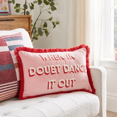 Dunelm When in Doubt Dance Rectangle Cushion