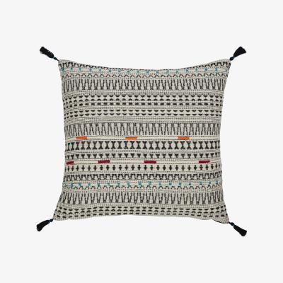 Dunelm Meccah Embroidered Blue Cushion Blue
