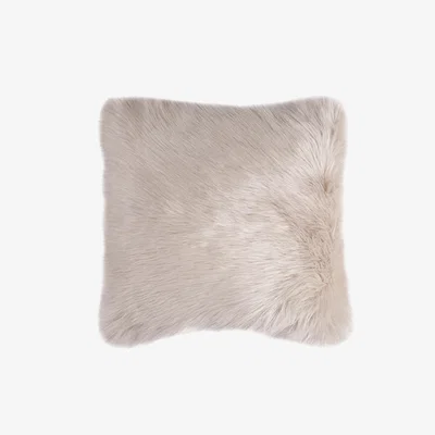 Dunelm Fluffy Faux Fur Cushion Cover Cream
