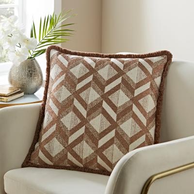 Dunelm Luxury Jacquard Geometric Cushion