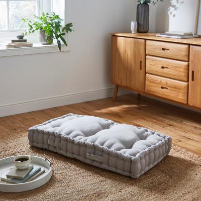 Dunelm Two Seater Floor Cushion Grey