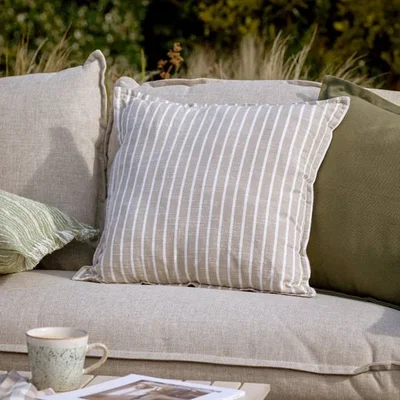 Dunelm Hessle Stripe Outdoor Square Cushion