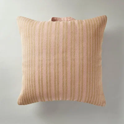 Dunelm Jute and Cotton Pink Floor Cushion Pink