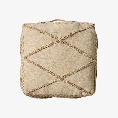 Dunelm Jasper Natural Floor Cushion Natural