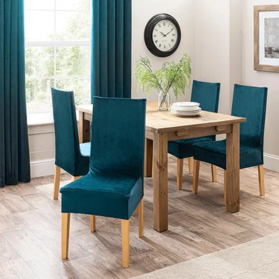 Dunelm Isla Dining Chair Cover Green