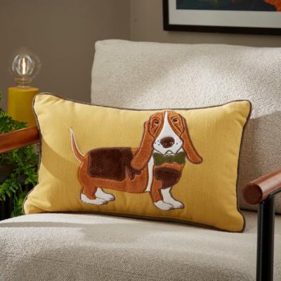 Dunelm Humphrey the Basset Hound Rectangular Cushion