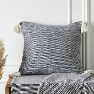 Dunelm Kaidon Cushion 43cm x 43cm Navy (Blue)