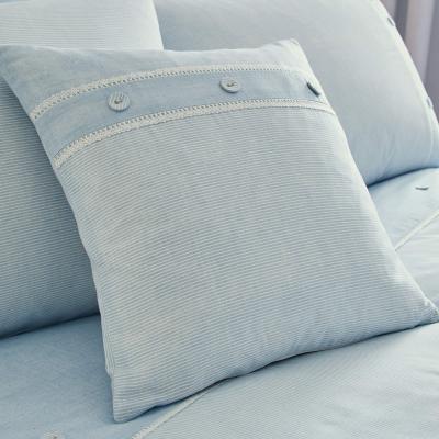 Dunelm Millie Blue Square Cushion Blue